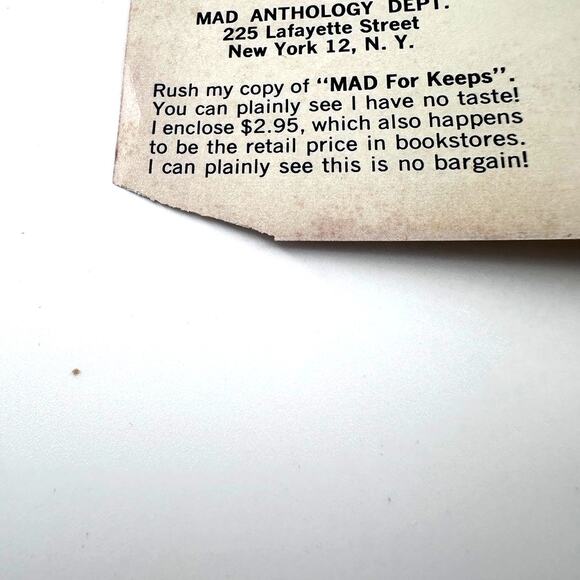 Mad Magazine #41 - September 1958 - Ernie Kovacs Henry Morgan VG - Picture 8 of 8